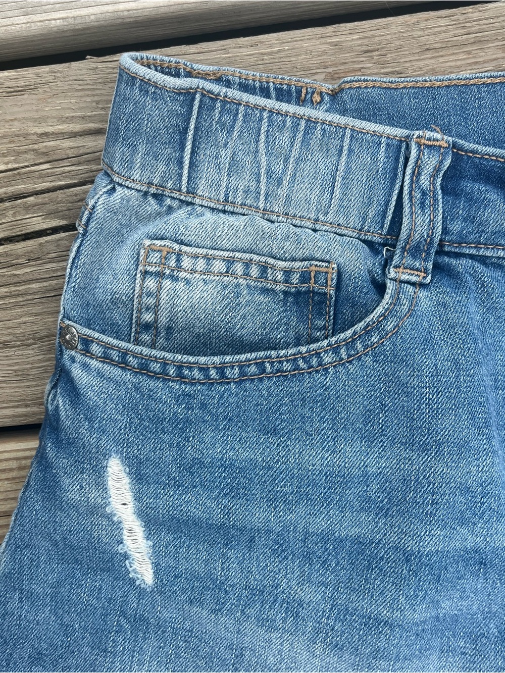 Rewash Cutoff Distressed Denim Jean Shorts Light Blue Size 29 - Picture 5 of 9